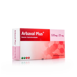 Arbaval Plus 320 / 25 mg 28 Tablets