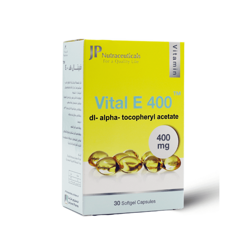 Jp Vital Vitamin E 400 Mg 30 Capsules